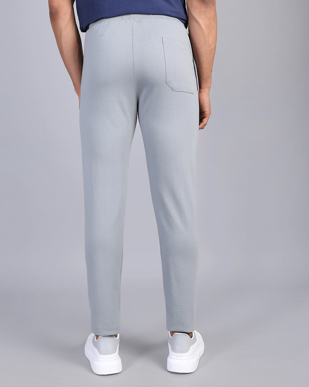 Lt Grey Solid Active Pant