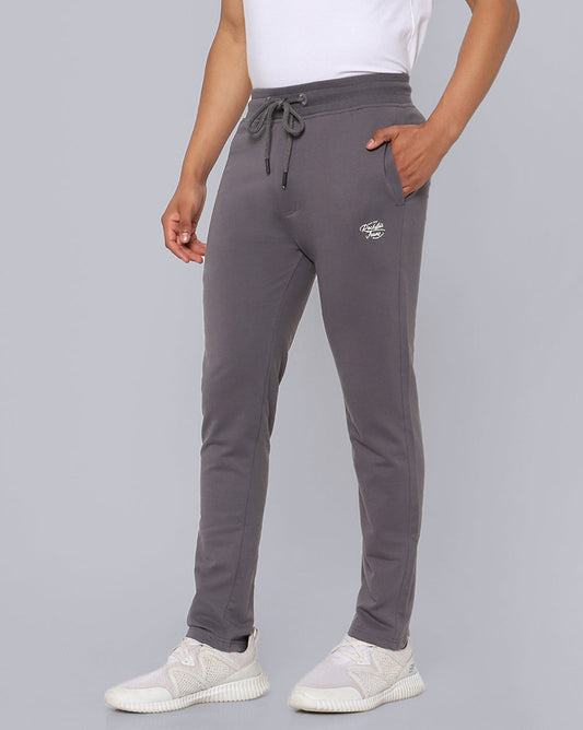 Grey Solid Active Pant