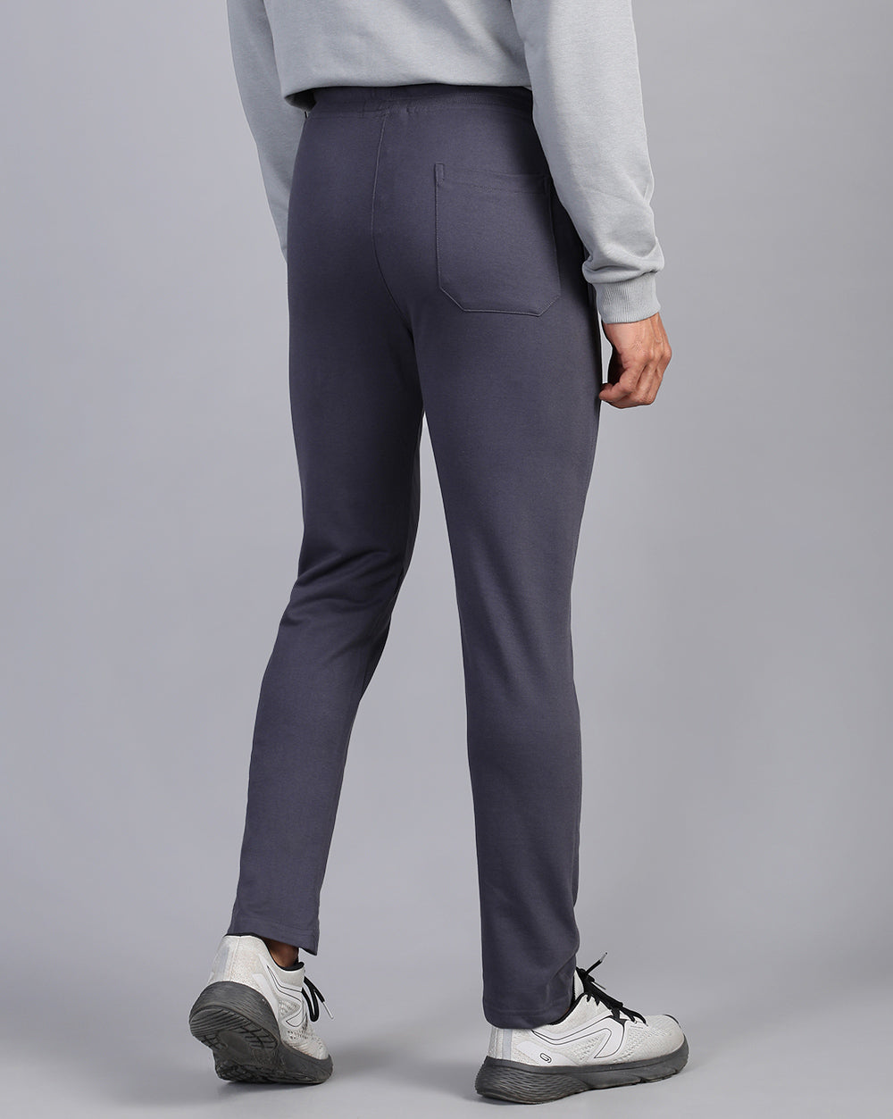 Dark Grey Solid Active Pant