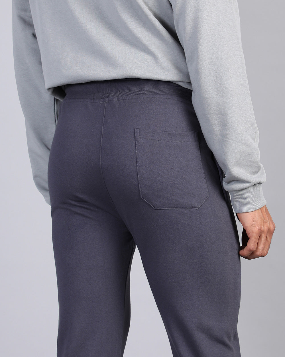 Dark Grey Solid Active Pant