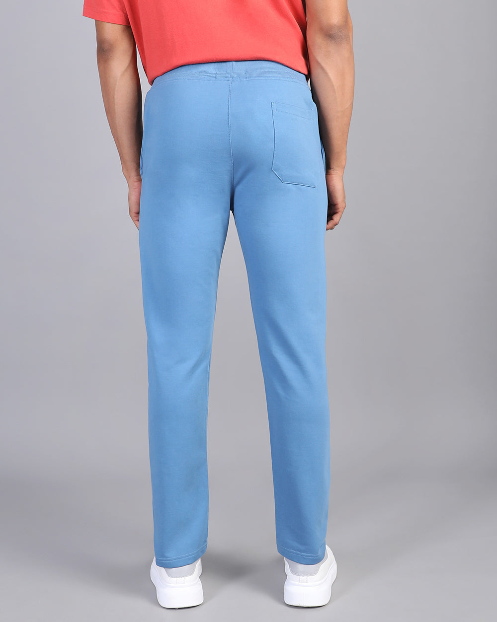 Sky Blue Solid Active Pant