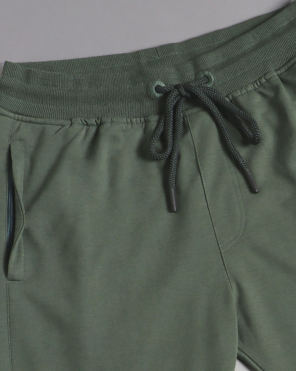 Olive Solid Active Pant