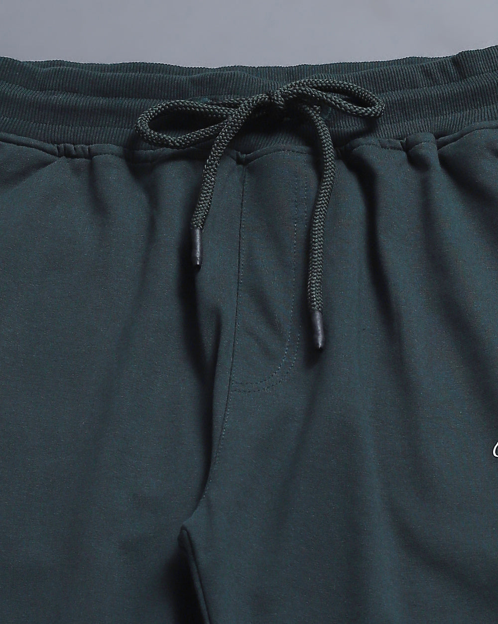 Bottle Green Solid Active Pant