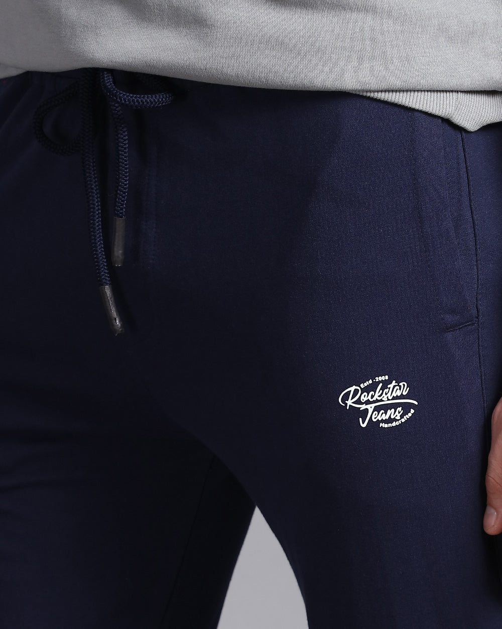 Navy Solid Active Pant