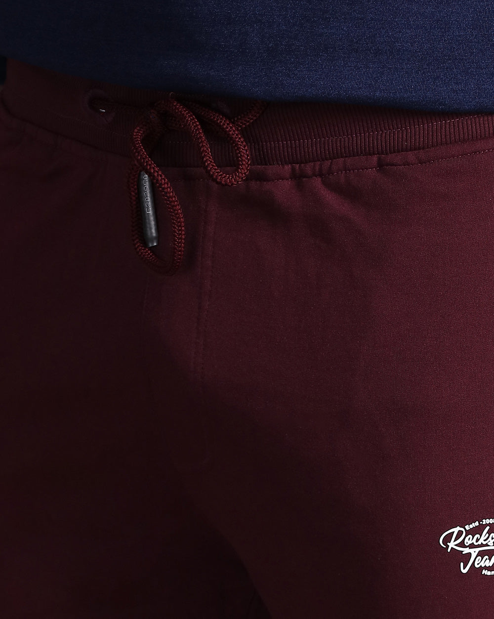 Maroon Solid Active Pant