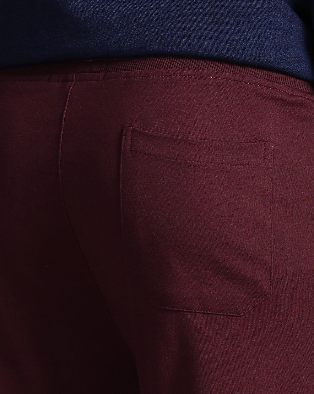 Maroon Solid Active Pant