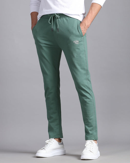 Green Solid Active Pant