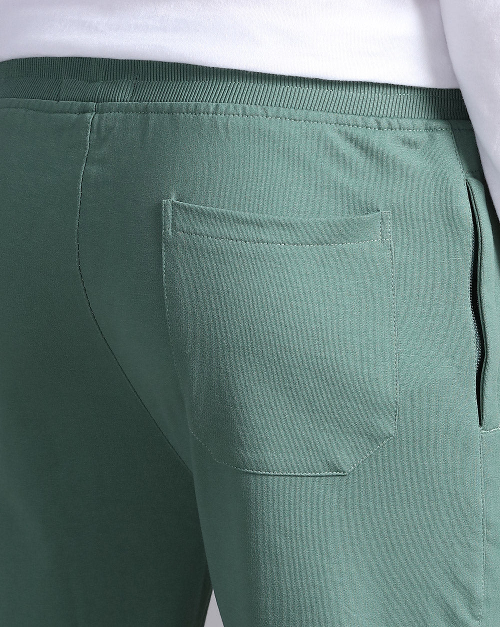 Green Solid Active Pant
