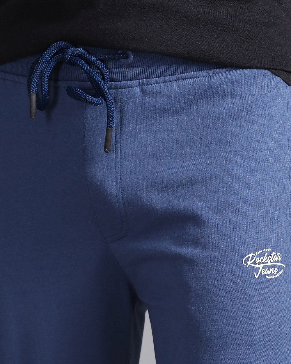 Blue Solid Active Pant