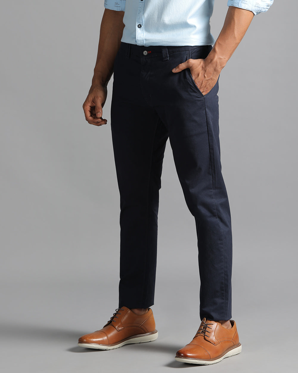 Gap Twill  Slim Fit Trouser-Navy