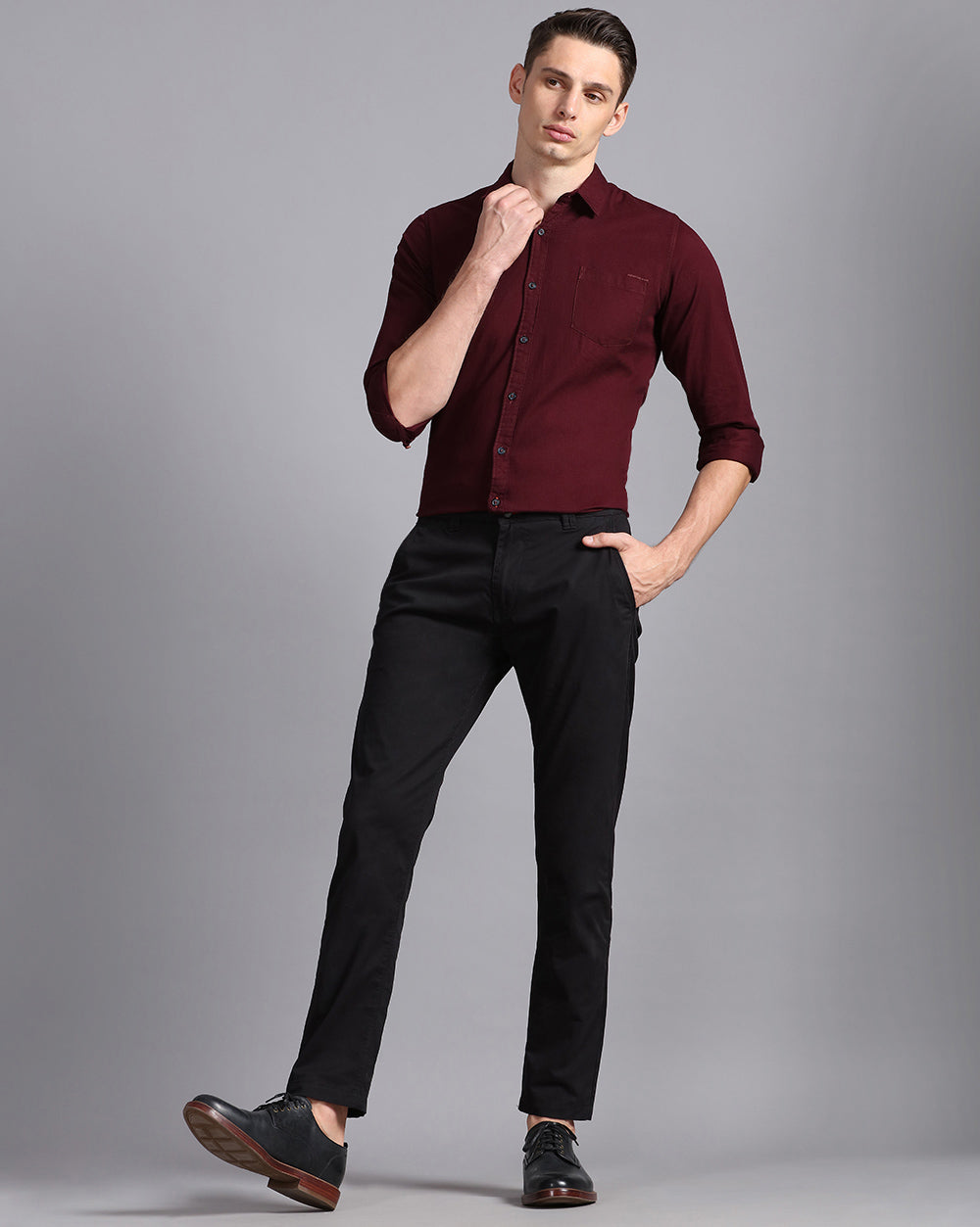 Gap Twill  Slim Fit Trouser-Black