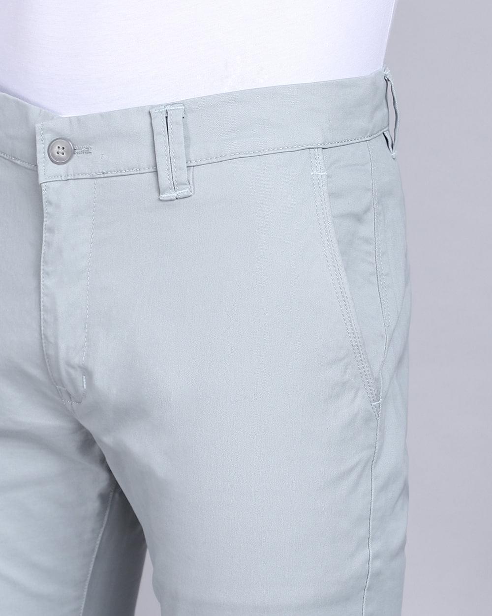 Ankle Fit Trouser-Grey