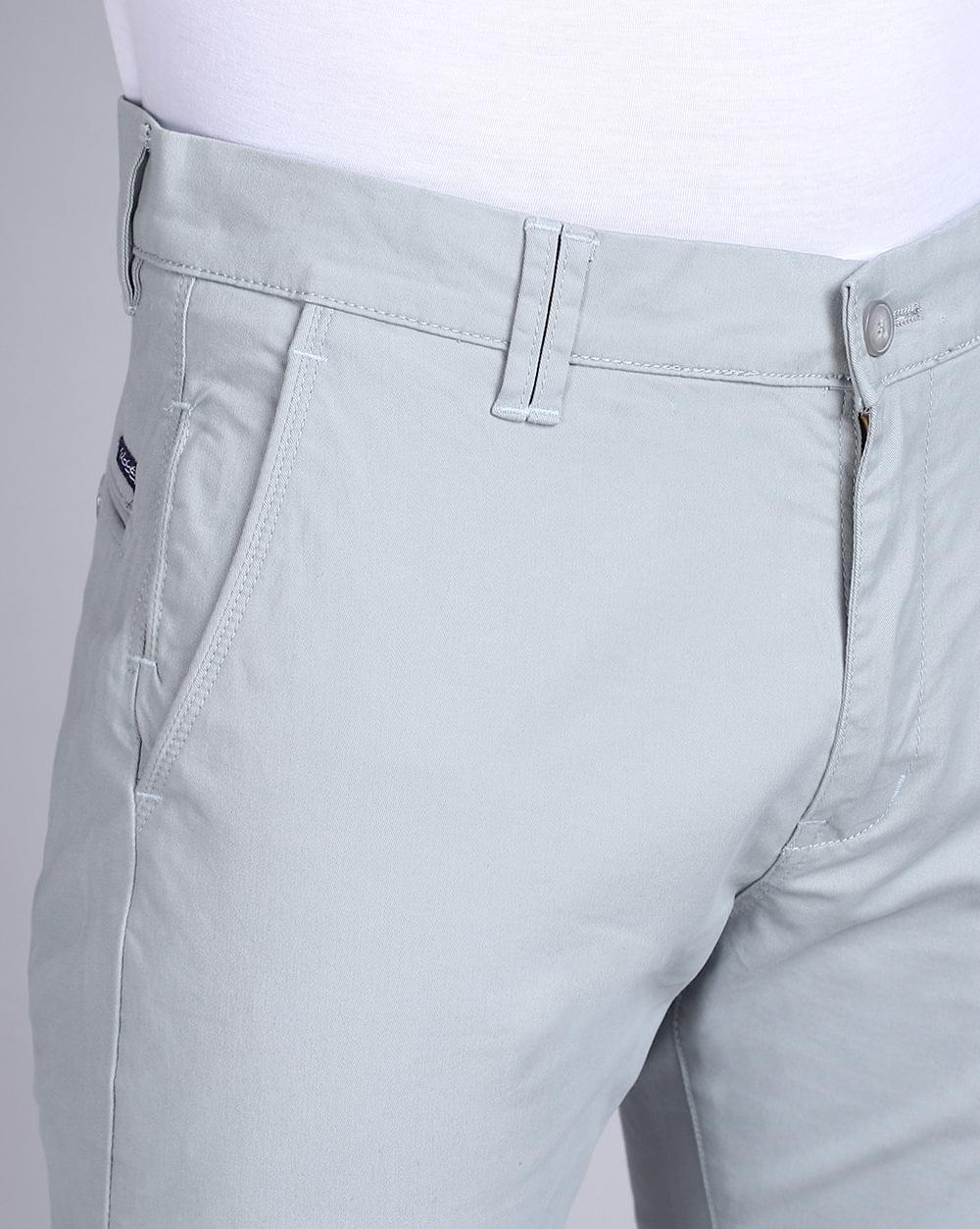 Ankle Fit Trouser-Grey