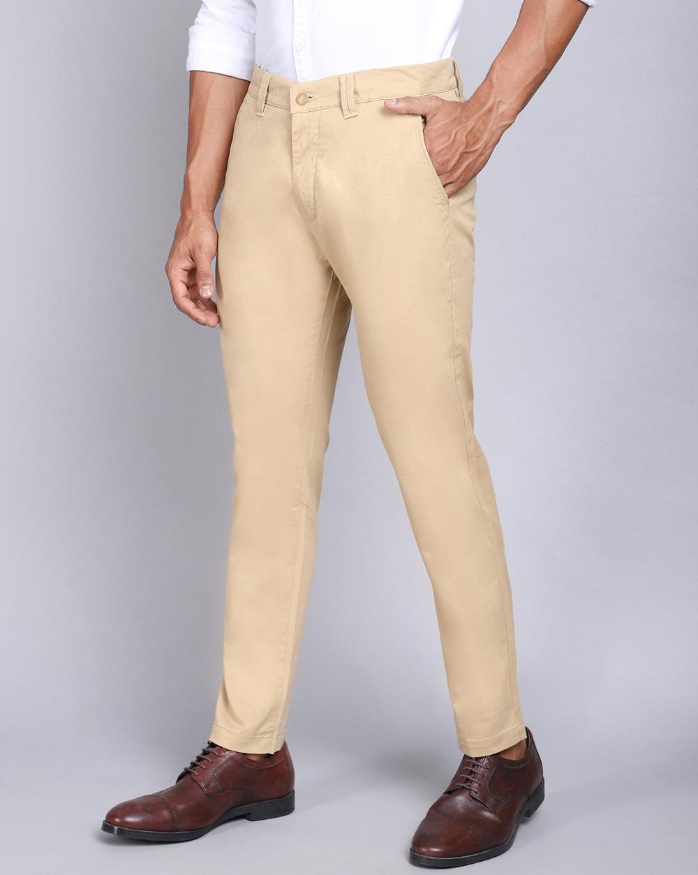 Ankle Fit Trouser-Khaki
