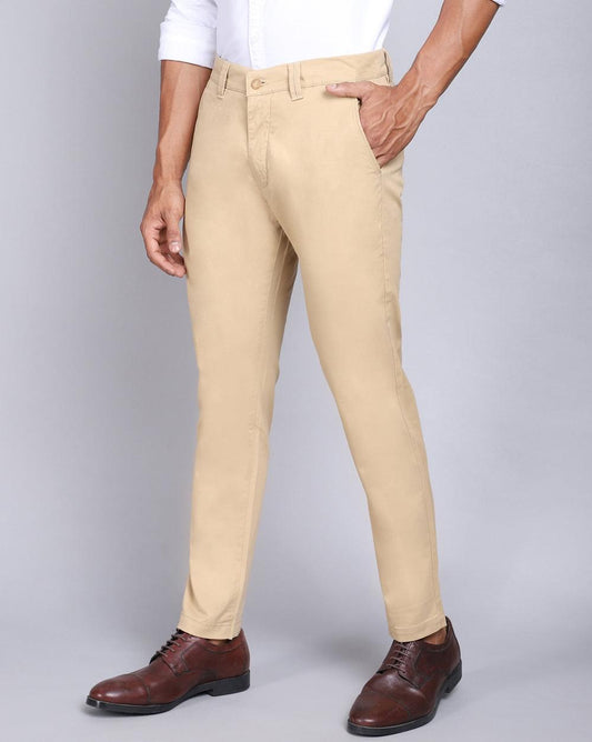 Ankle Fit Trouser-Khaki