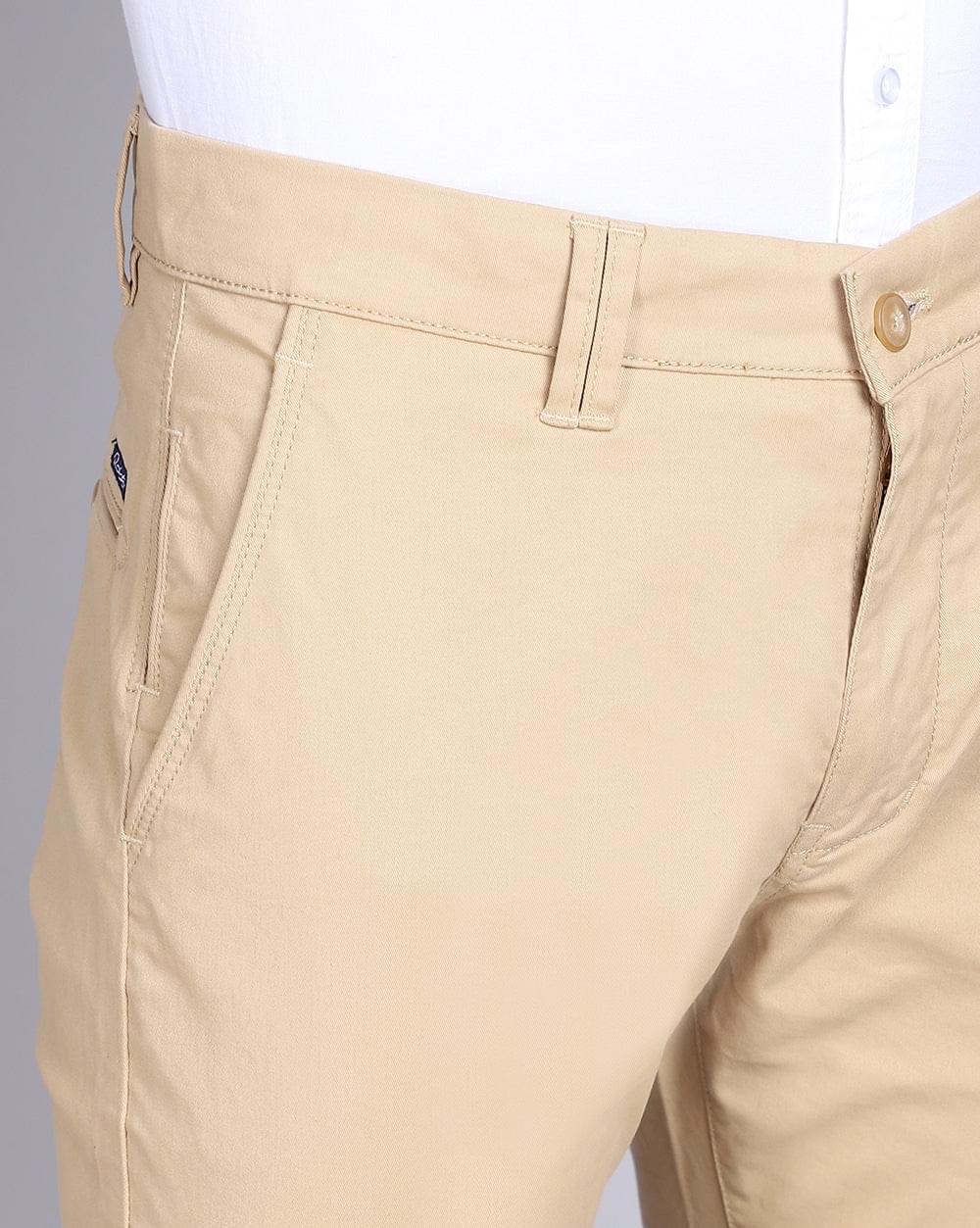 Ankle Fit Trouser-Khaki