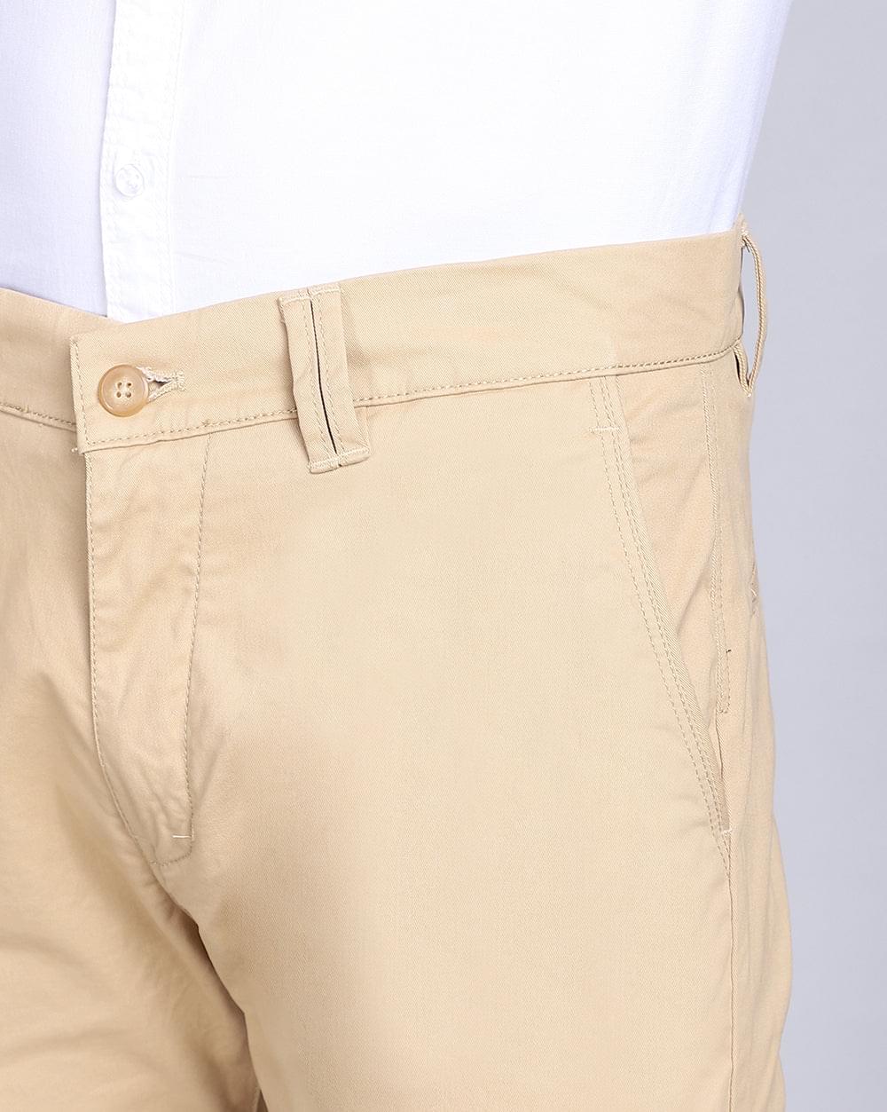 Ankle Fit Trouser-Khaki
