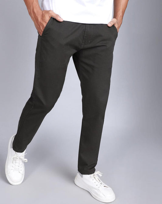 Ankle Fit Trouser-Olive