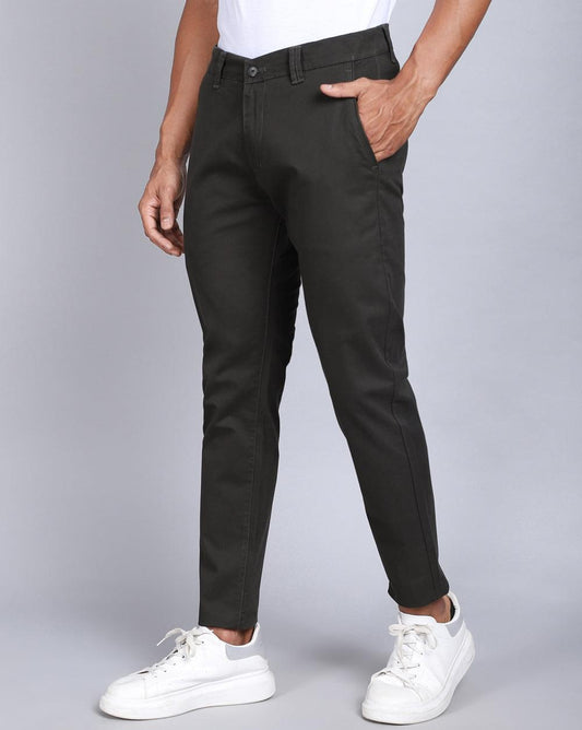 Ankle Fit Trouser-Olive