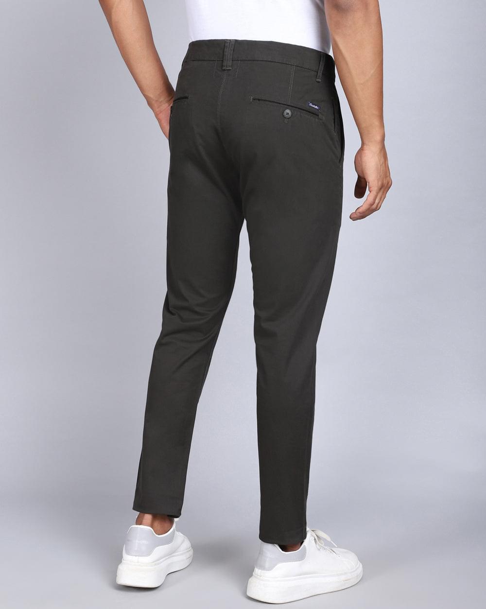 Ankle Fit Trouser-Olive