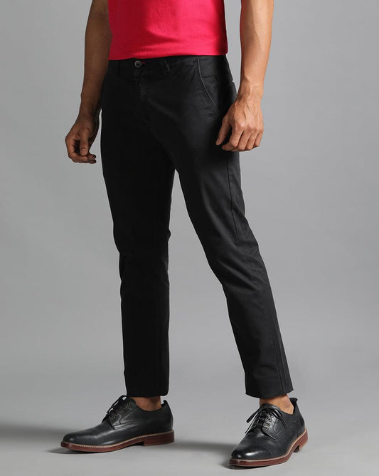 Ankle Fit Trouser-Black