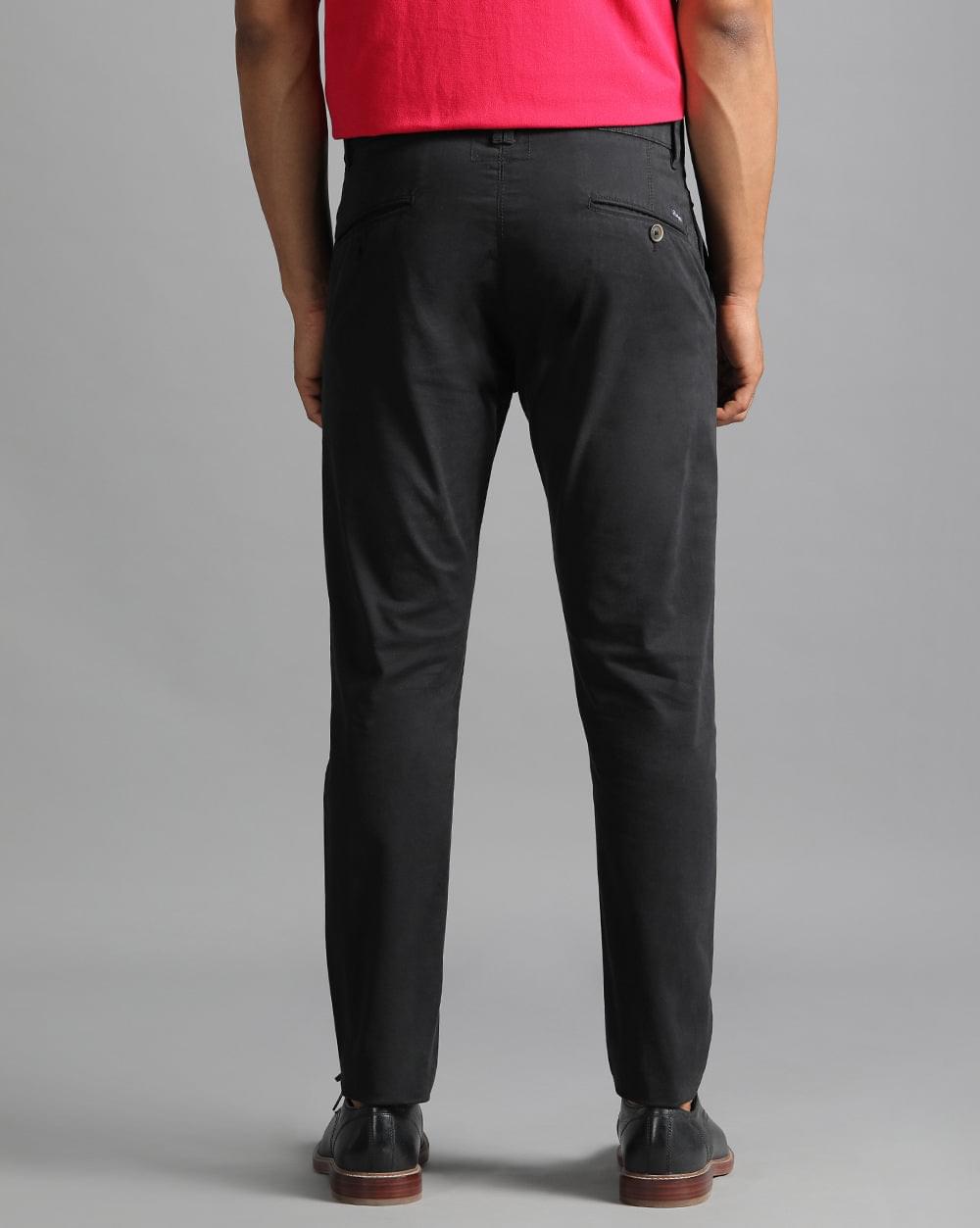 Ankle Fit Trouser-Black