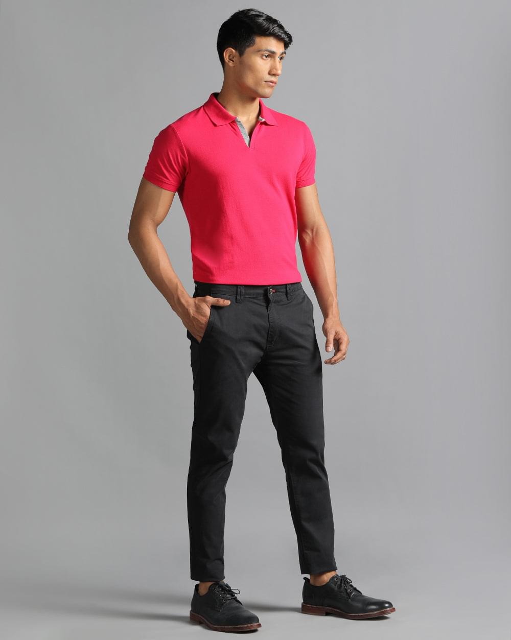 Ankle Fit Trouser-Black