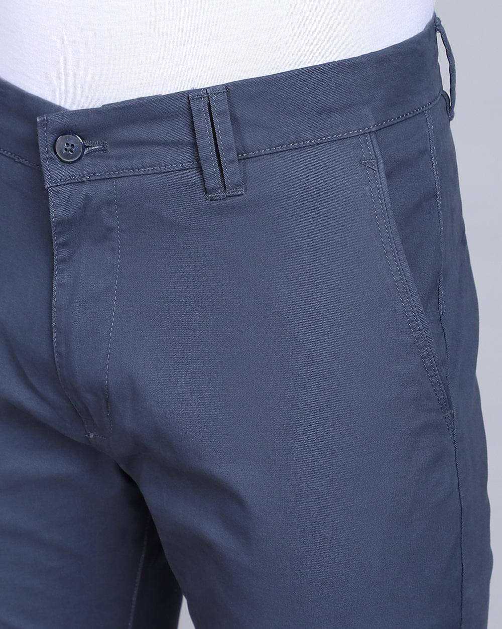Ankle Fit Trouser-Smart Blue