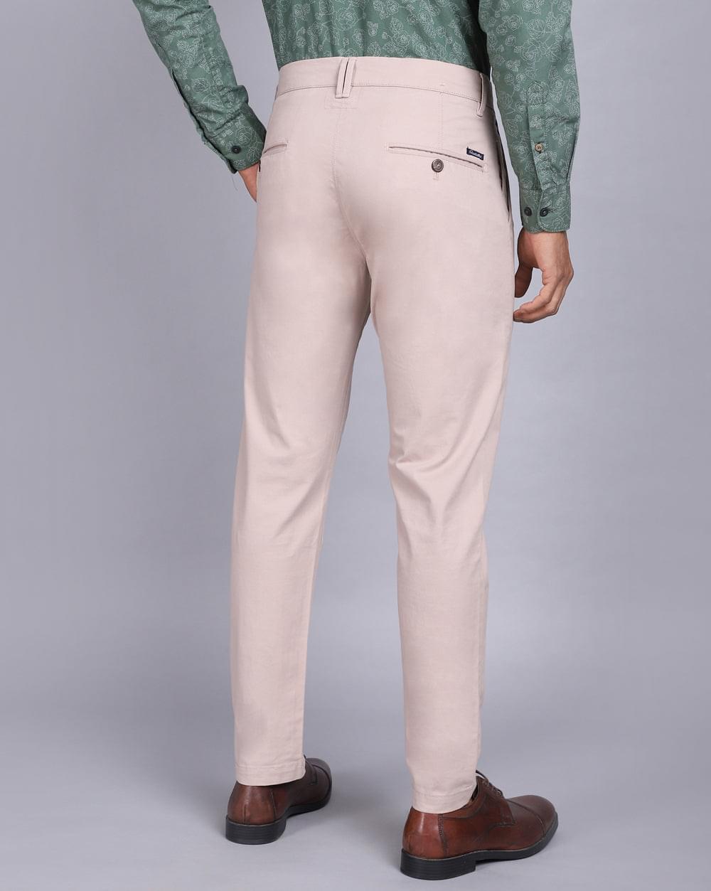 Ankle Fit Trouser-Beige