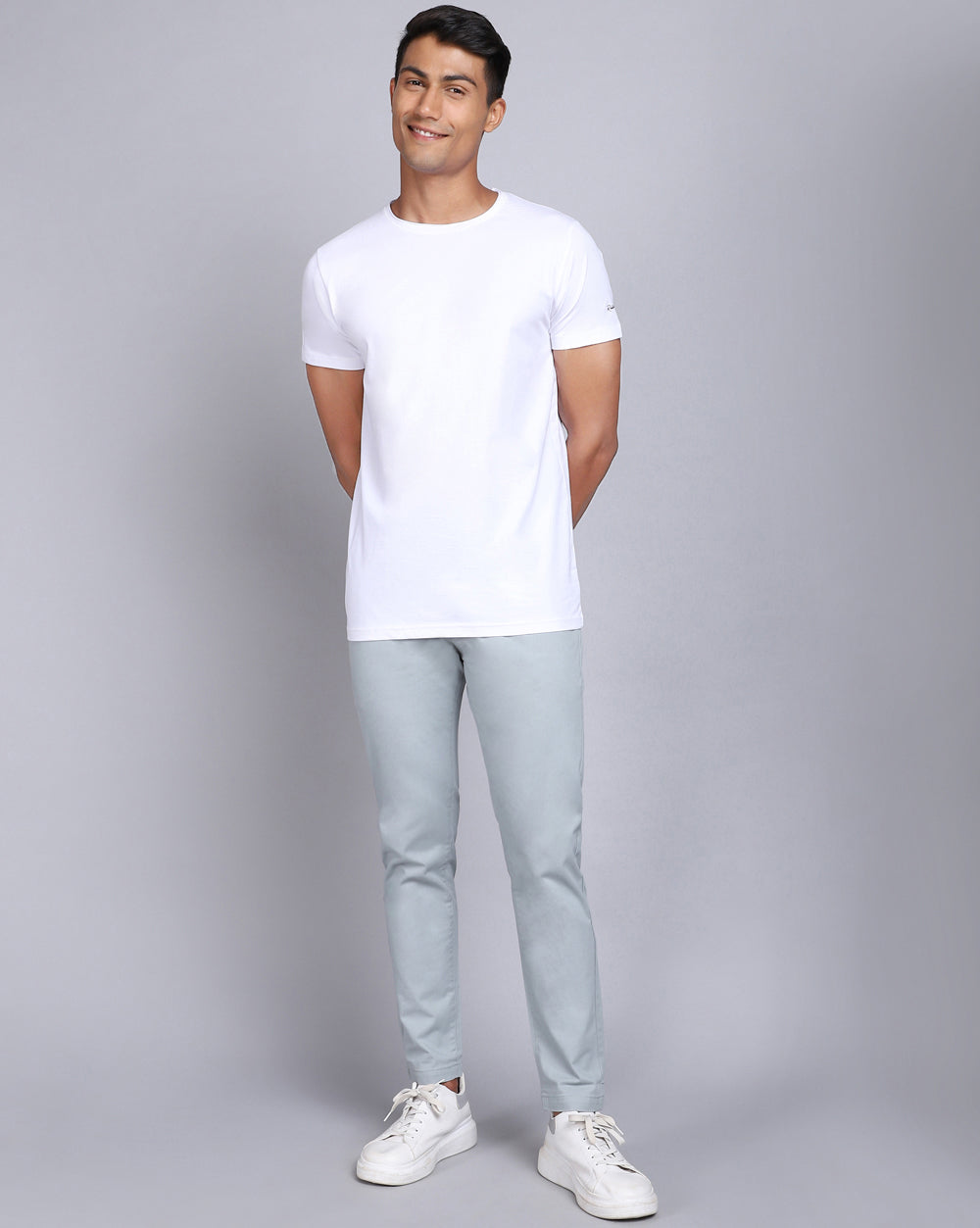 Crewneck Comfort Stretch T-Shirt-Blank White