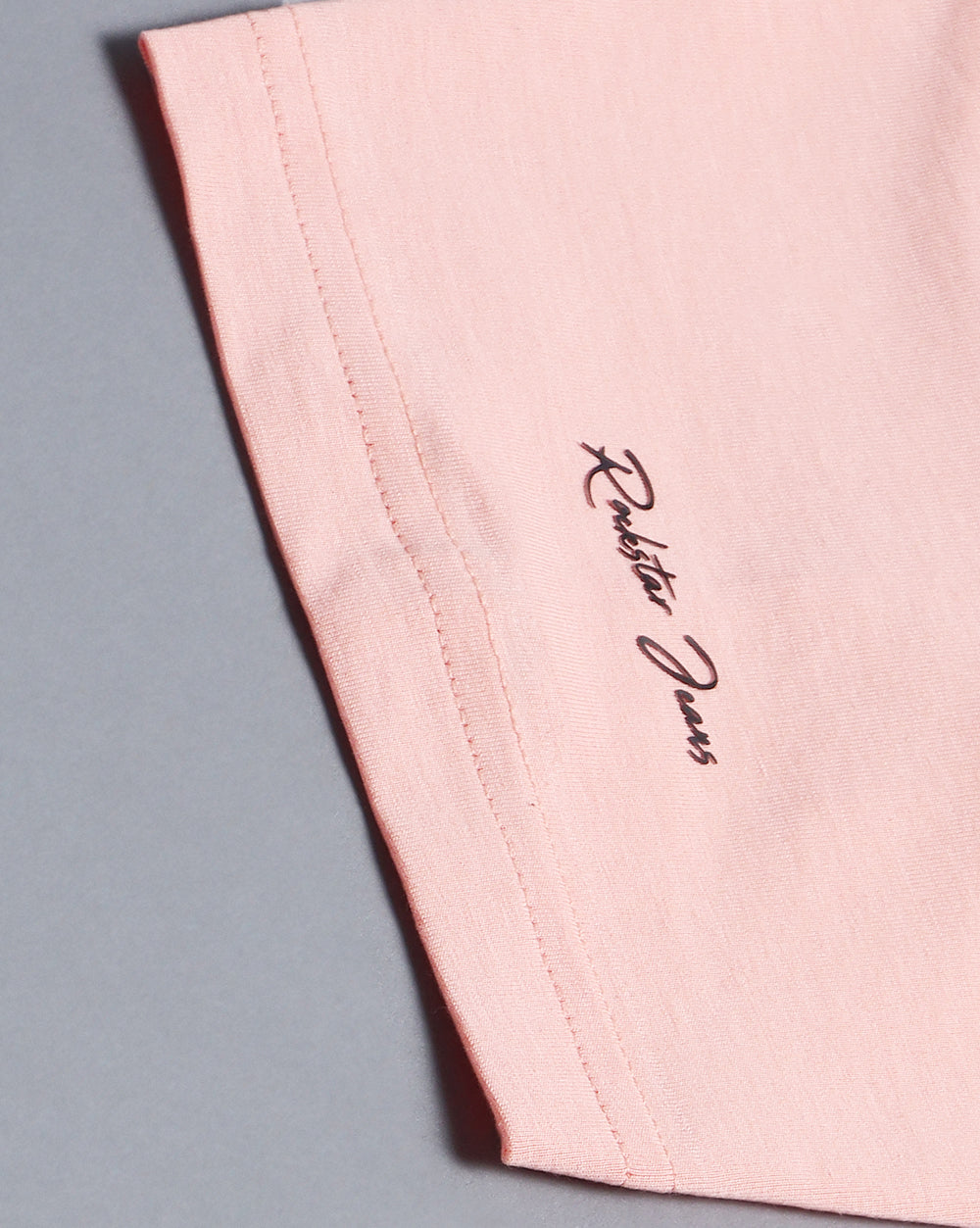 Crewneck Comfort Strech T-Shirt-Light Pink