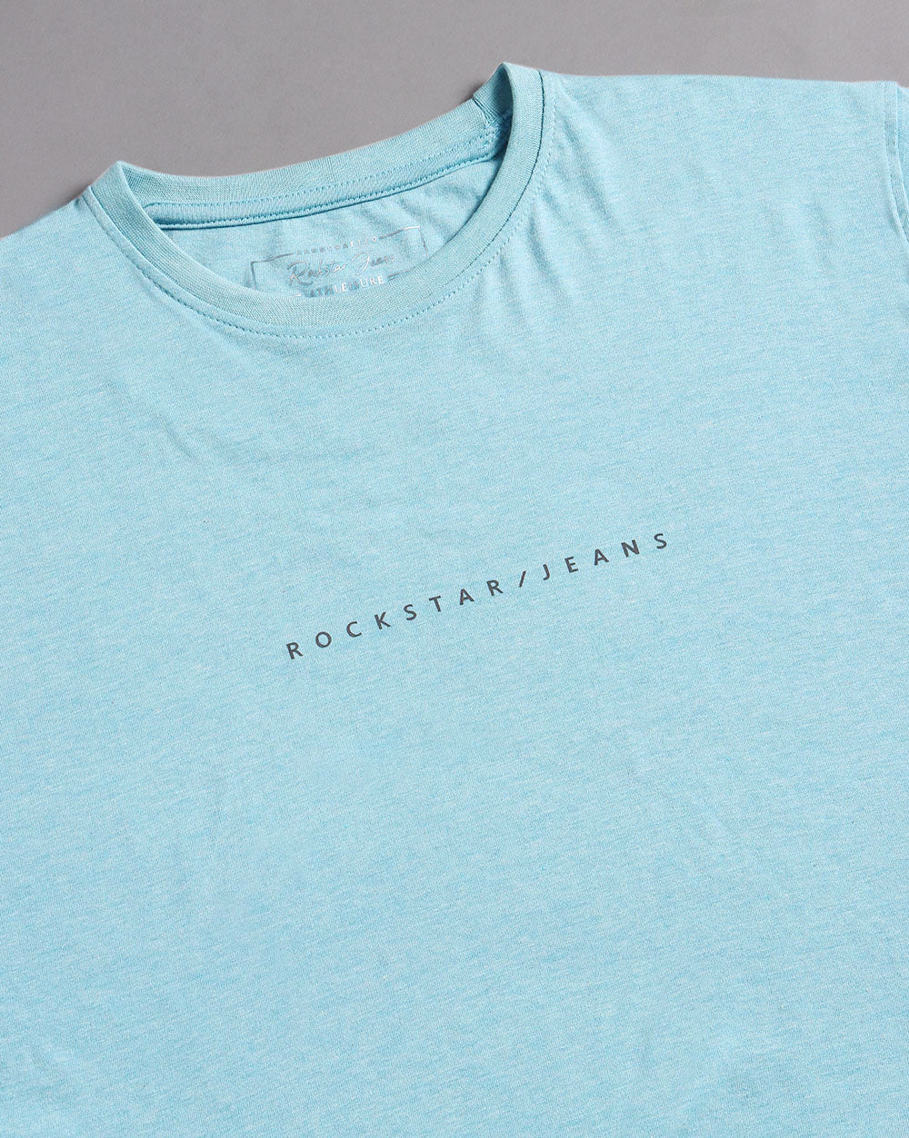 Crewneck Combo T-Shirt -Light Blue,Green