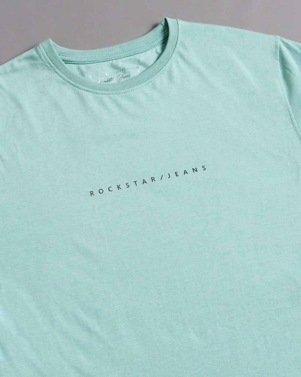 Crewneck Combo T-Shirt -Light Blue,Green