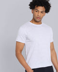 Crewneck Combo T-Shirt -Cream,Blue