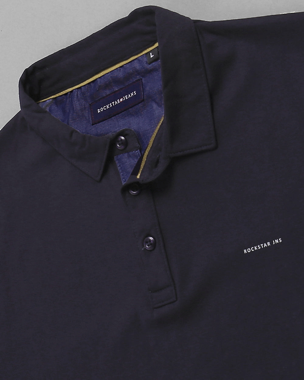 Slim Fit Strech Polo T-Shirt-Navy
