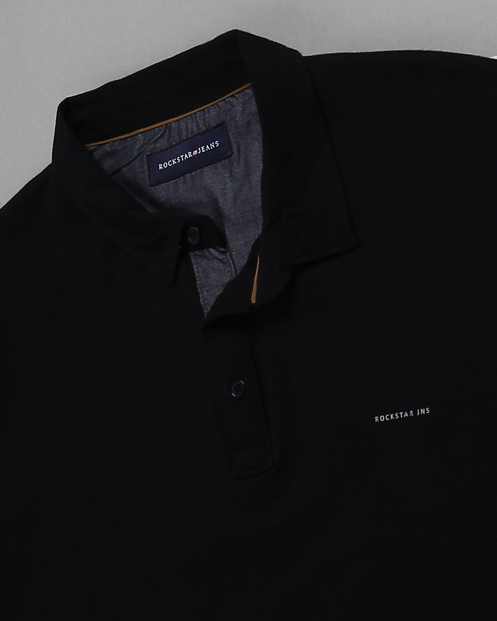 Slim Fit Strech Polo T-Shirt-Black