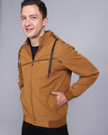 Solid Hooded Wind-Cheater-Copper