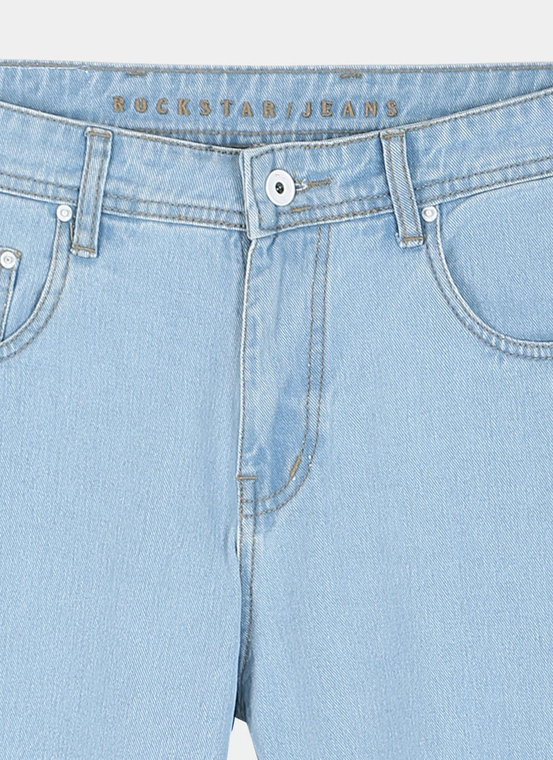 SIGNATURE Straight Fit Denim Jeans Wash Blue