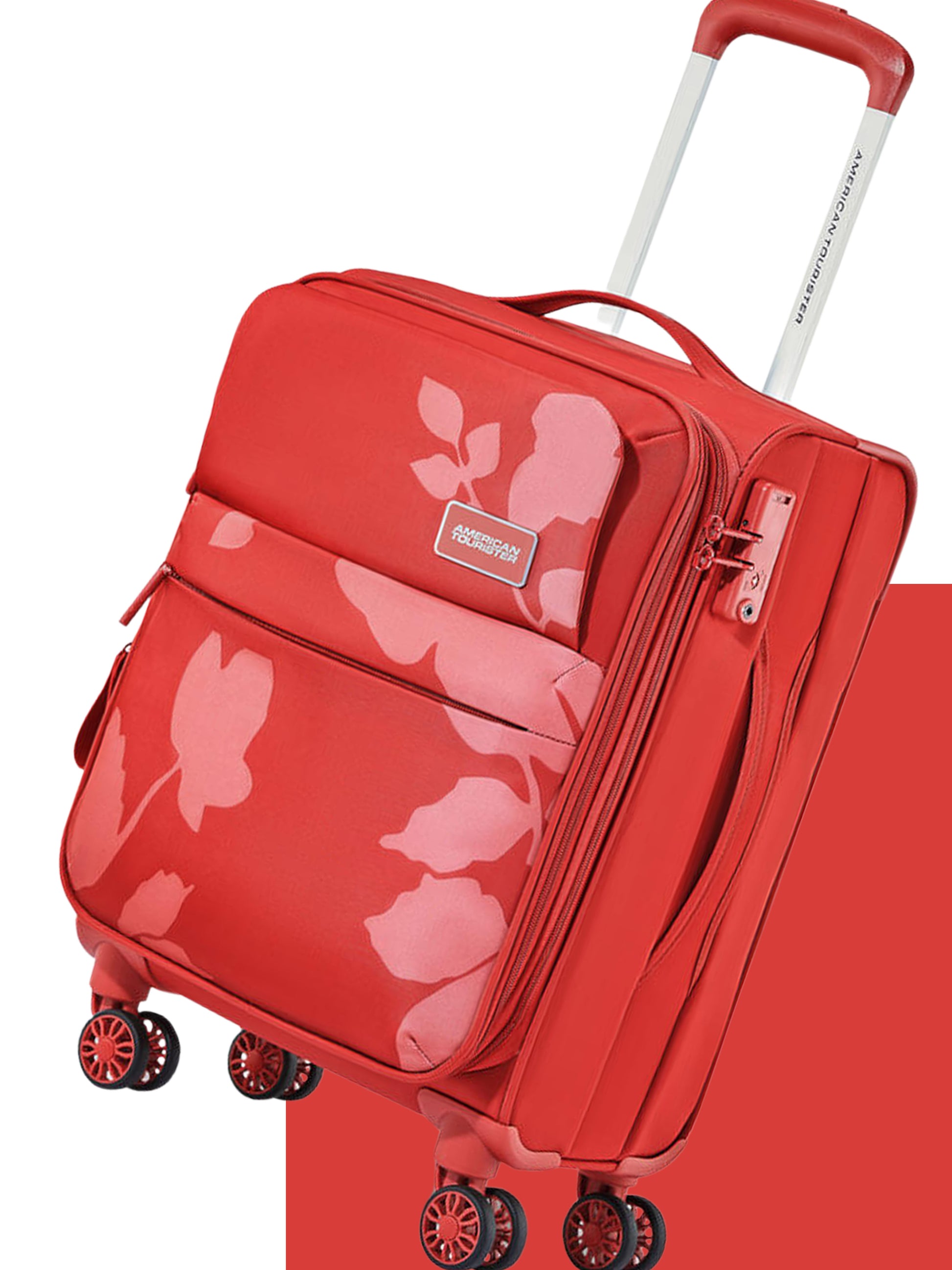 American Tourister BLOOM Soft Trolley Bags Red