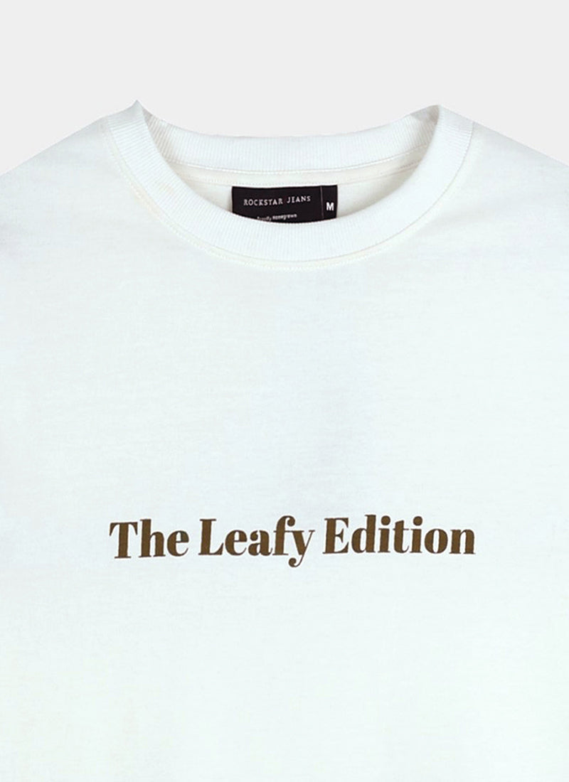 WELLNESS IN BLOOM Oversized Cotton Printed T-Shirt Off White