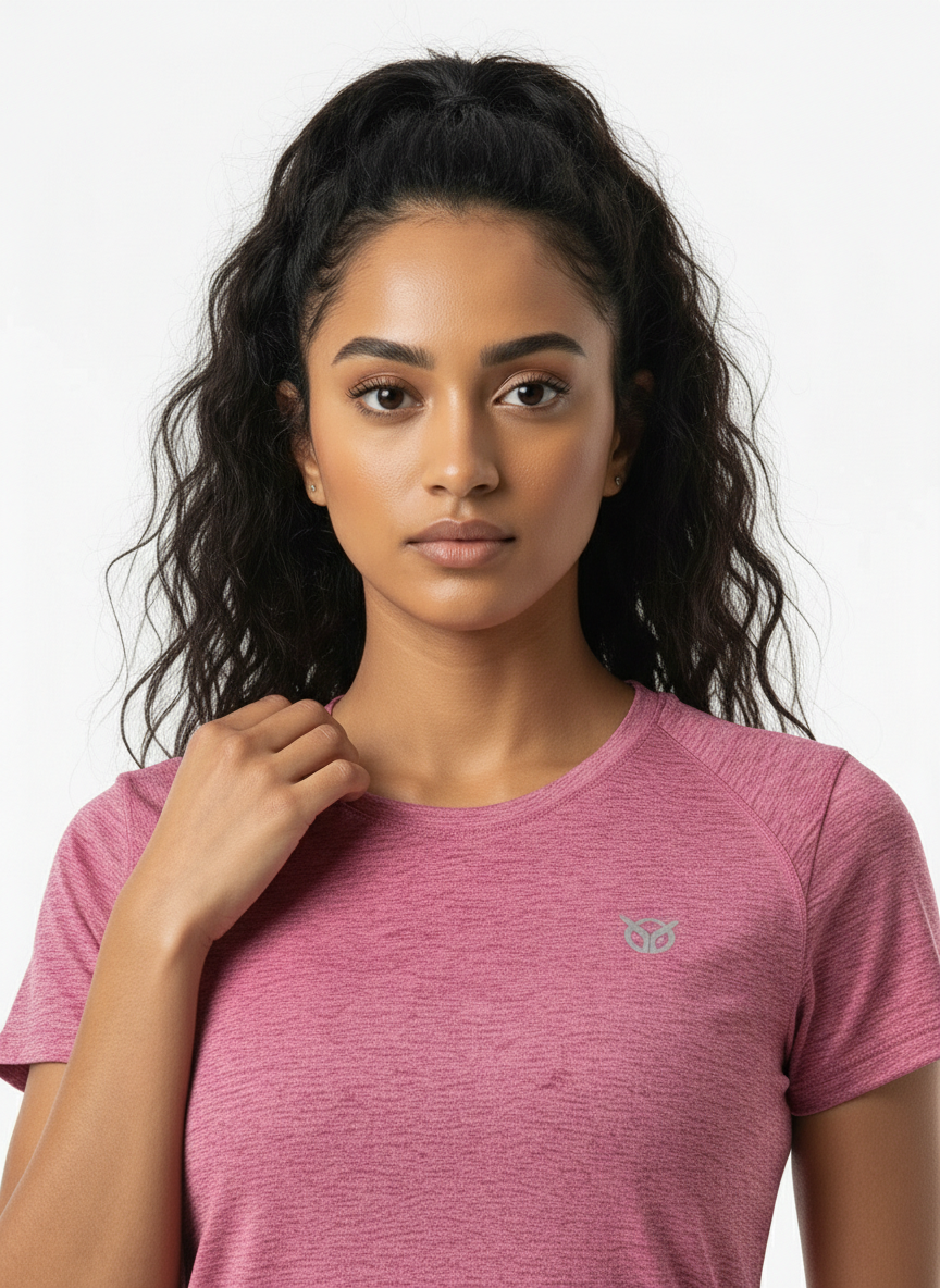 PowerMove Active Tee – Blush Pink