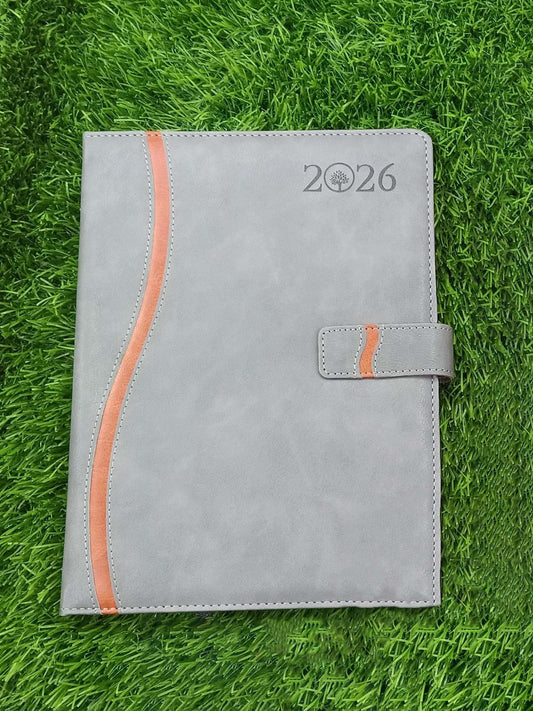 2026 Sleek Leather Edition Diary With Strap