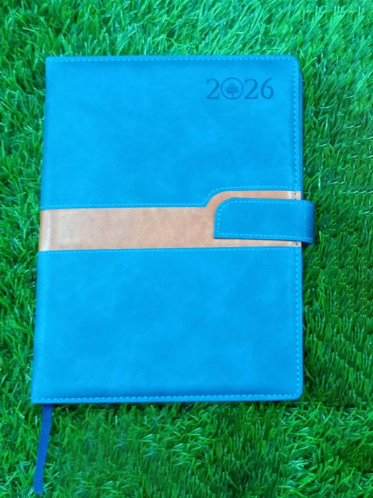 Leather Diary With Closure For 2026 New Year