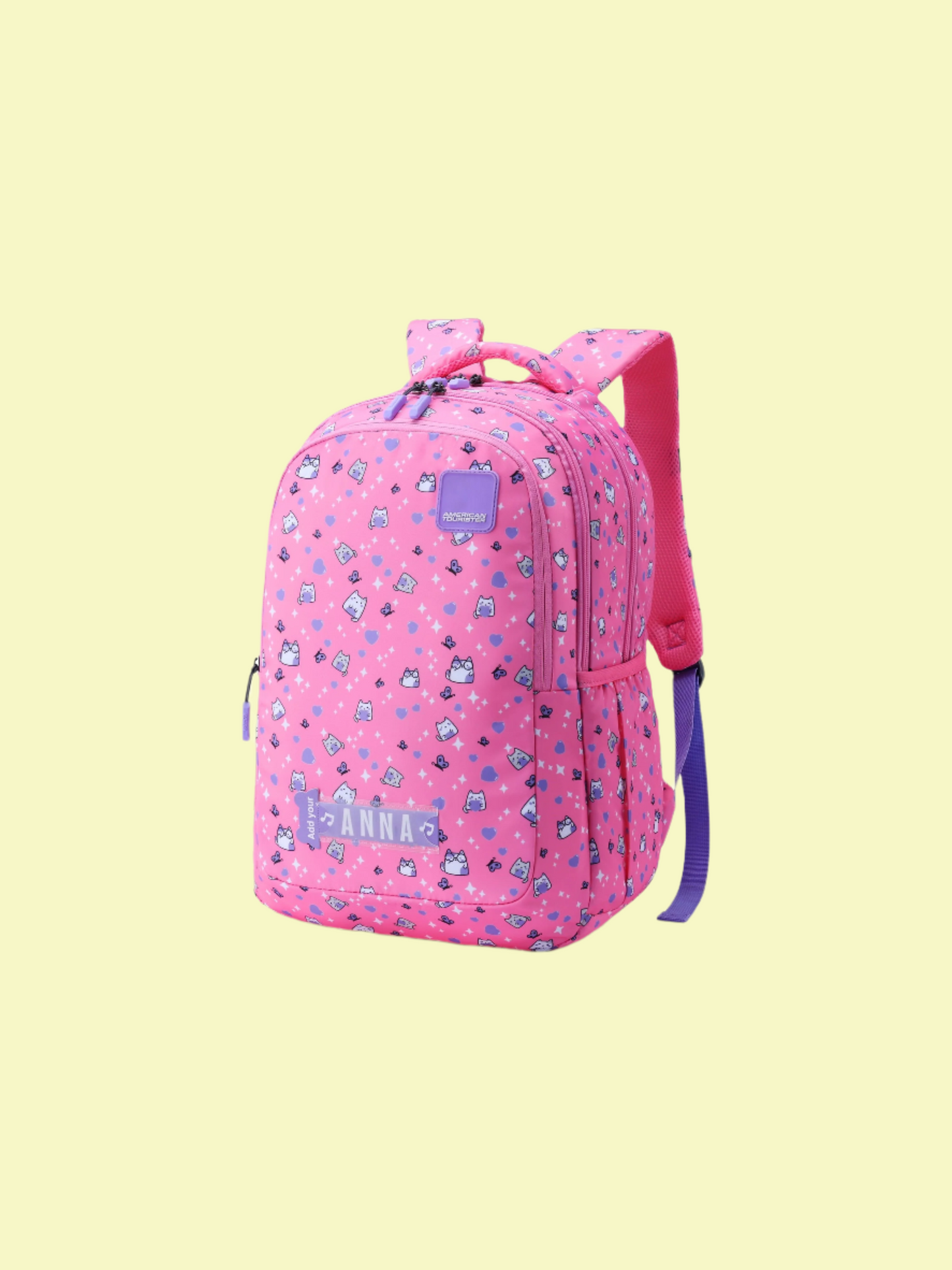 American Tourister Pink Waterproof Backpack for Women