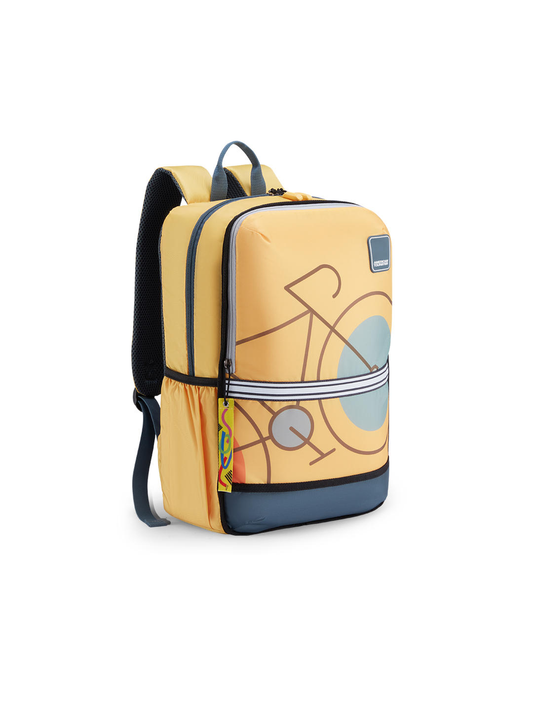 Trendy American Tourister ALEO 3.0 Yellow Back Pack