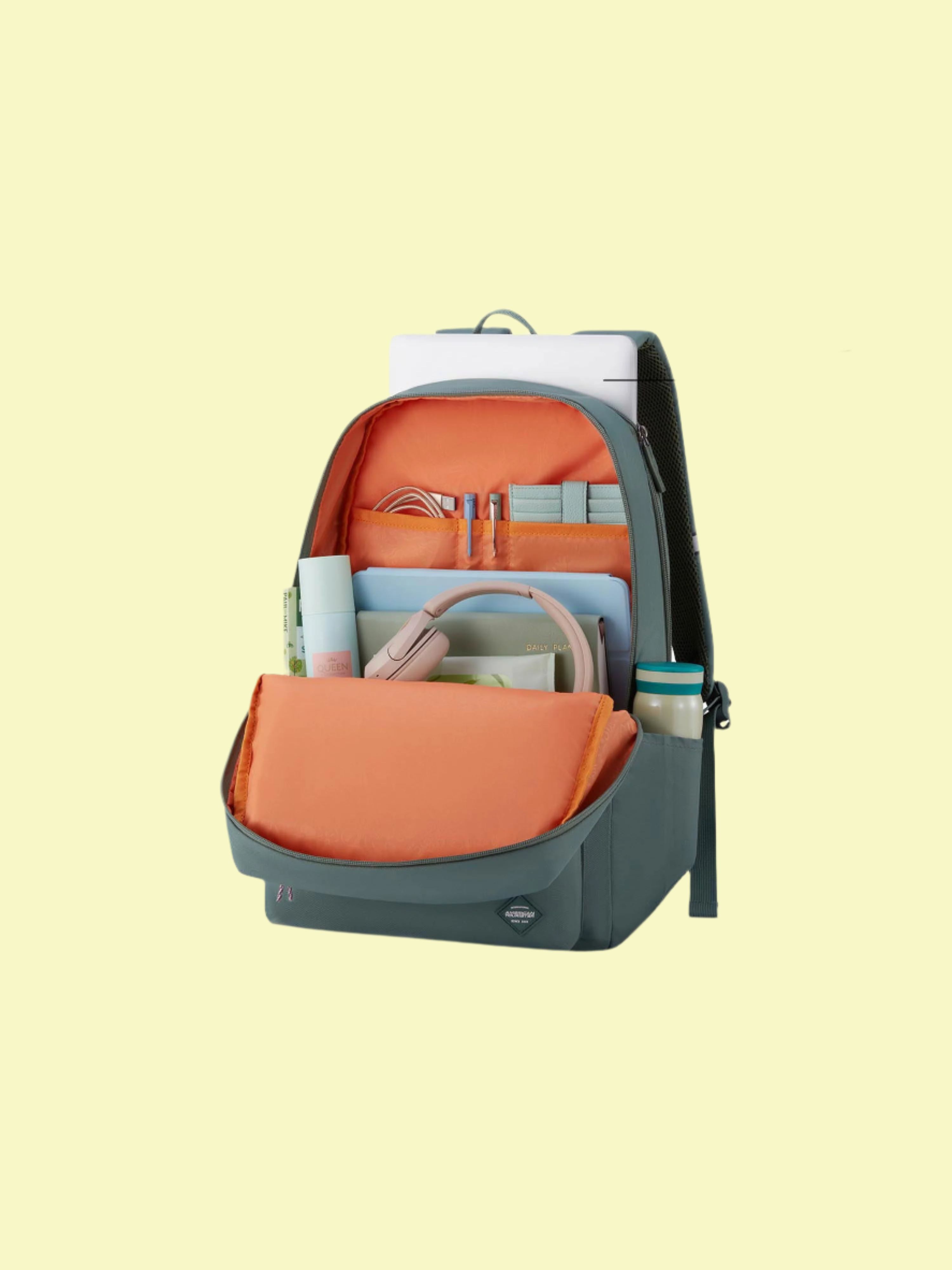 American Tourister Waterproof Laptop Backpack Green