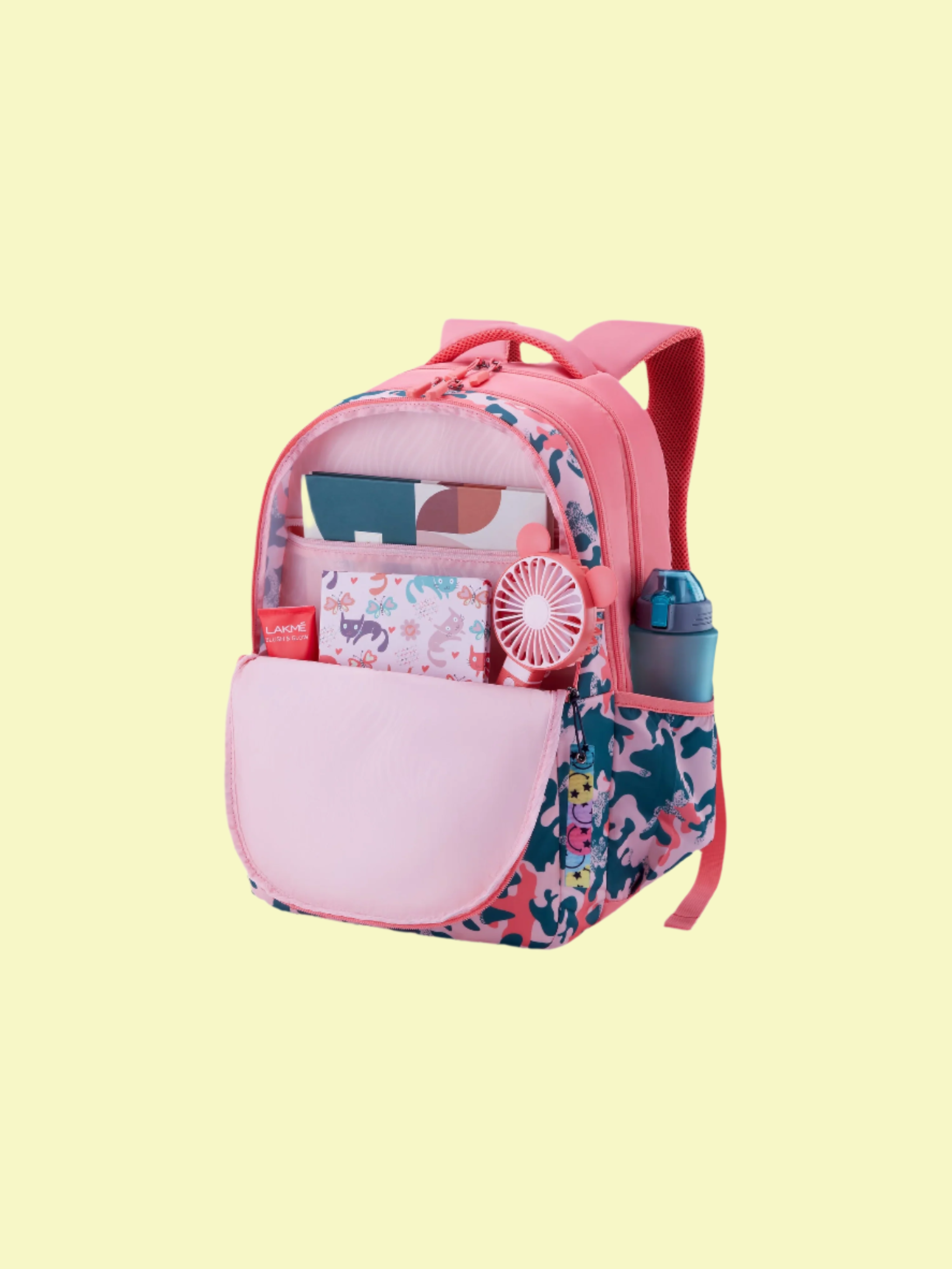 American Tourister Back Packs for Women-Coral Color