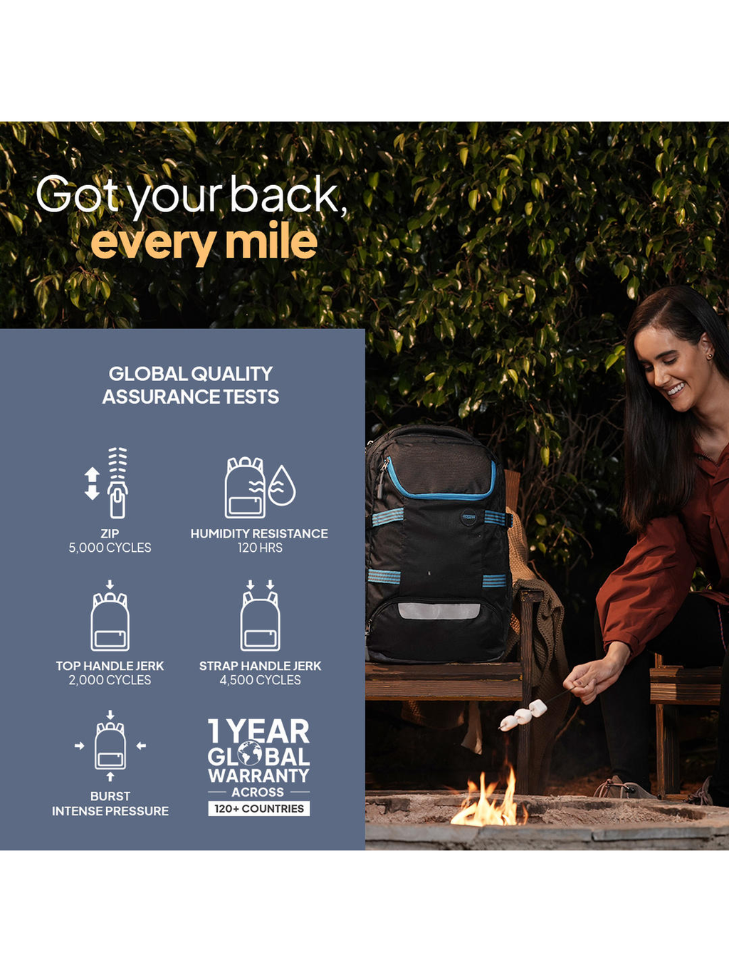 American Tourister MAGNA PACE Trekking Backpack Black