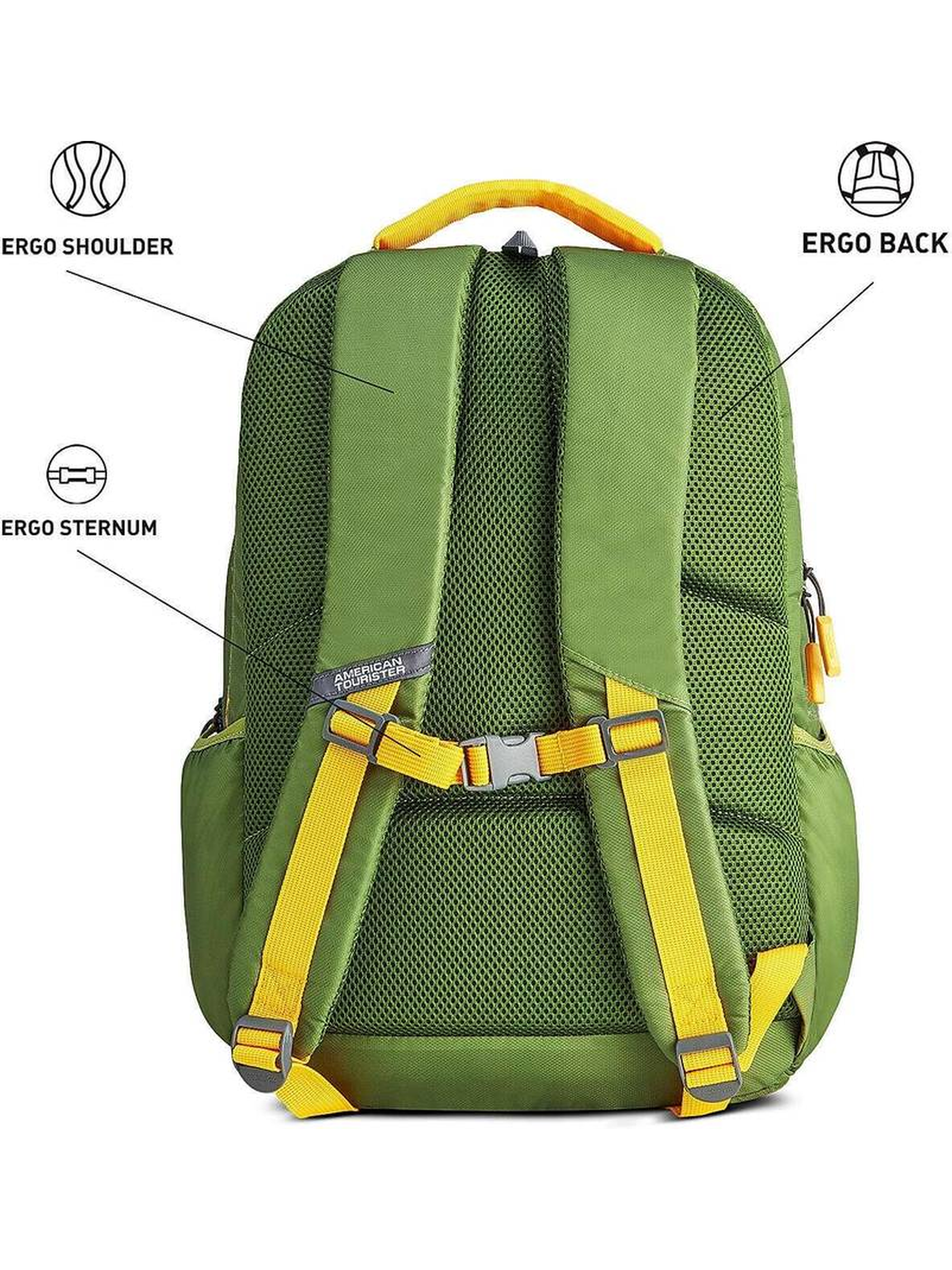 American Tourister QUAD - Padded Backpack​ Olive