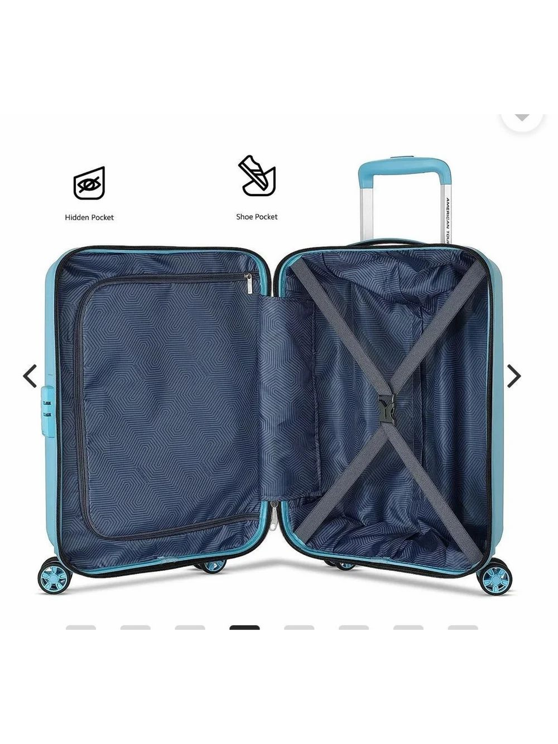 American Tourister ELLIPSO SP BRZ BLUE Travel Suitcase